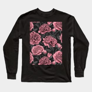 Night peony garden 2 Long Sleeve T-Shirt